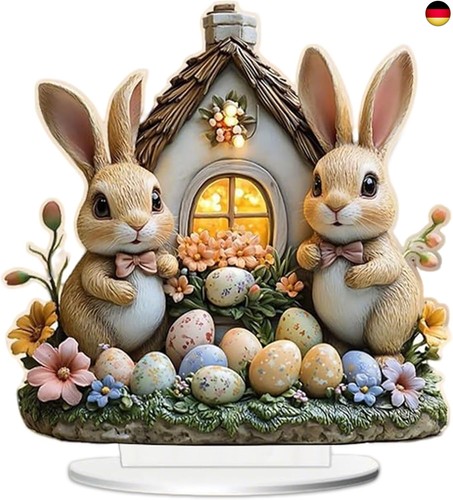 Osterdeko acryl osterhase - osterdeko, 2d,