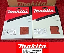 20xMakita 114 mmX102 Schleifer 1/4" Schleifblätter BO4561 BO4556/555/554-40+120Körnung