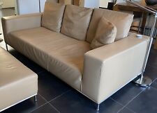 Luxus Ledersofa von Who‘s Perfect mit XXL Hocker