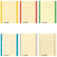 ESSELTE Trennblätter A4 rot gelb blau grün grau chamois Tab gelb 230g 100 Stück