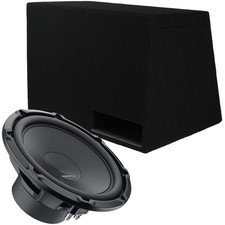25 cm Auto Subwoofer 600 Watt HERTZ Cento CS250 S2 + Bandpass Gehäuse Voll MDF
