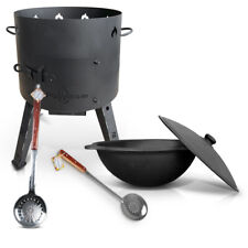 Gusseisen Kazan 16 L Kasan Казан mit Feuerofen Utschak Ø 44 cm. Учак Учаг Uchag