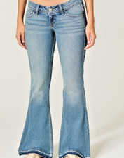 Hollister flare jeans blau - hollister,