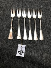6 alte Kuchengabeln, gepunzt