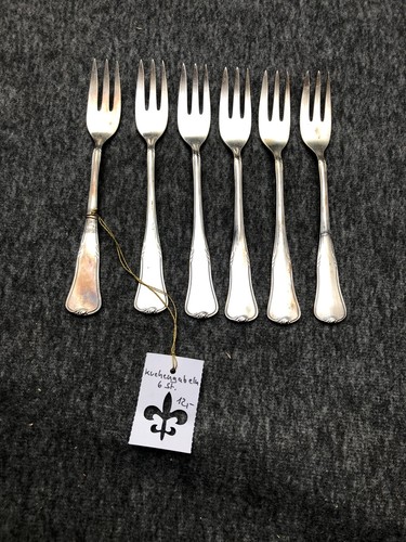 Alte kuchengabeln gepunzt - 6,