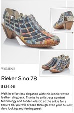 Rieker Sina 78 Woven Mosaic