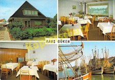 Neuharlingersiel AK Pension "Haus Göken" Interieur Hafen Ansichtskarte Mehrbild 