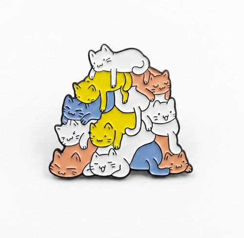 Katzen stapel pin emaille - katzen,