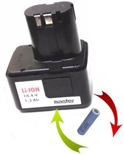 Akkureparatur Zellentausch Würth Master Akku 14,4 V 1,3 Ah 070091513  mit 2,5 Ah