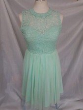 Kleid mint minze midi Spitze Tüll skaterkleid midi kleid brautjungfer hellgrün