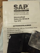 TGB ERGON 25 45 50 Papiere Rahmen Nummer Typenschild Roller 49 ccm SCHNÄPPCHEN