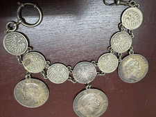 Trachtenarmband, bestückt mit 10 historischen Münzen aus dem Deutschen Kaiserrei