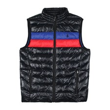 Polo Ralph Lauren Glanz Weste Schwarz Blau Rot