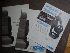 3 Prospekte  König Schalensitze M. Schumacher Druck Autogramm Motorsport