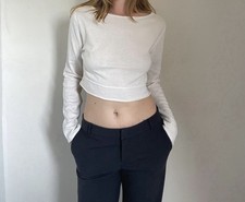 Sarah Pacini Pullover Weiß Uni
