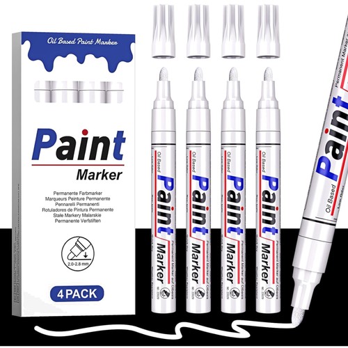 Permanent marker weiß - permanent,