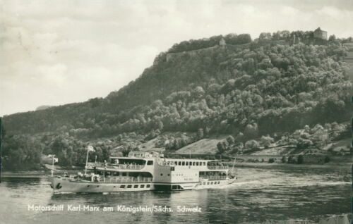 Ansichtskarte motorschiff - ansichtskarte,