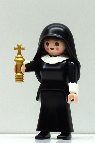 Nonne ordensschwester schwarz - nonne,