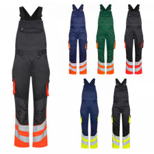 Engel Workwear Safety Light Latzhose Arbeitshose Warnschutz Warnhose