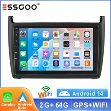 2+64G Android 14 Autoradio Apple Carplay Für VW Polo 6R 6C 2009-2017 GPS Navi FM