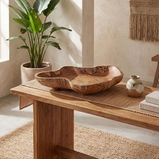 Dekoschale Holz Teak geölt