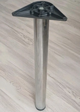 Tischfuß Metall verchromt  rund 60 bis 69  x 6 CM