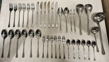 WMF Detmold Cromargan Tafel- Menübesteck mit Vorlegebesteck 38 Teile -6 Personen