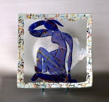 Mosaik Glas Schale Frauenakt