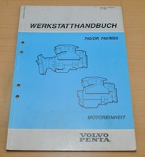Volvo Penta 740DP MS5 Schiffsmotor Motor Einheit Zylinder Werkstatthandbuch 1990