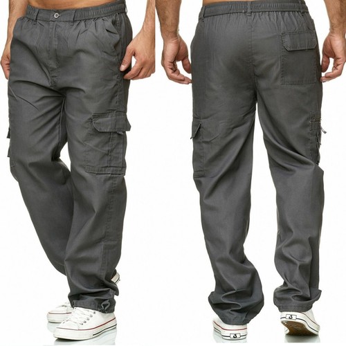 Herren cargo hose stoffhose - ,