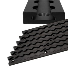 Airlineschiene eckig schwarz