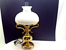 Tischlampe Antik Ausgefallene Beistelltisch Leuchte Milchglas Schirm Vintage