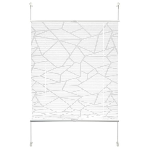 Plissee weiß grafisch - -,