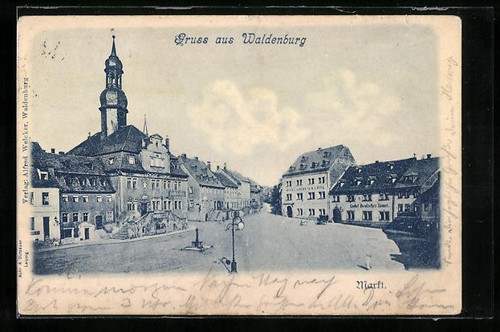 Ansichtskarte waldenburg - ansichtskarte,