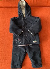 Warmer Baby Winter Fleece Anzug 2-teilig Hose Jacke gefüttert von TCM, Gr. 74/80