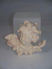 Holzschnitzerei Engelskopf