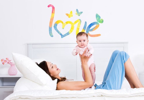 Wandtattoo aquarell love - wandtattoo,