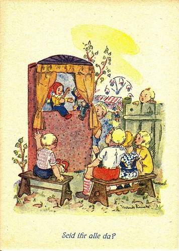 Alte kunstdruckkarte - alte,