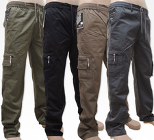 THERMO Herren SchlupfHose Winter Cargo Freizeit-Hose DehnBund Innen-Fleece K2127