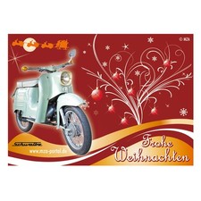 Postkarte - Motiv: Schwalbe KR51 - Frohe Weihnachten