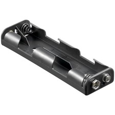 Batterie-/Akku-Halter für 4x Mignon-Zellen AA mit Druckknopf-Anschluß