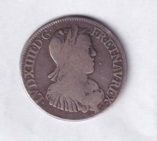 Frankreich France Bayonne: ½ Ecu 1650 A La Meche Longue - Louis XIV - Silber