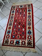 VINTAGE  TEPPICH BUNT HANDARBEIT NEUWERTIG             162cm x 84cm