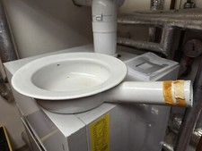 Vintage Bettpfanne Schieber Nachttopf Steckbecken aus Blech