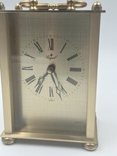  Vintage Tischuhr Royal Quartz • Messing Look • Römische Ziffern • Germany