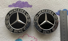 Original "MB" - Radkappen, Nabenkappen, Nabendeckel, Felgendeckel - 2Stk.