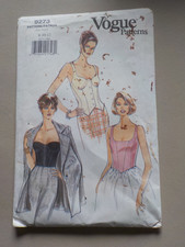 Vogue Patterns Schnittmuster Korsage Träger Oberteil 9273 Vintage 8 - 10 - 12