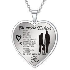 Halskette Tochter Herz