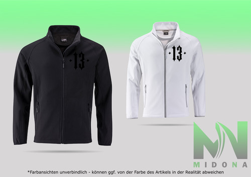 Fun softshell jacke - 13, black