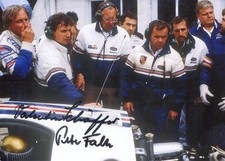 Peter Falk und Valentin Schäffer Porsche 956 24h Le Mans 1982 Top Foto 13x18